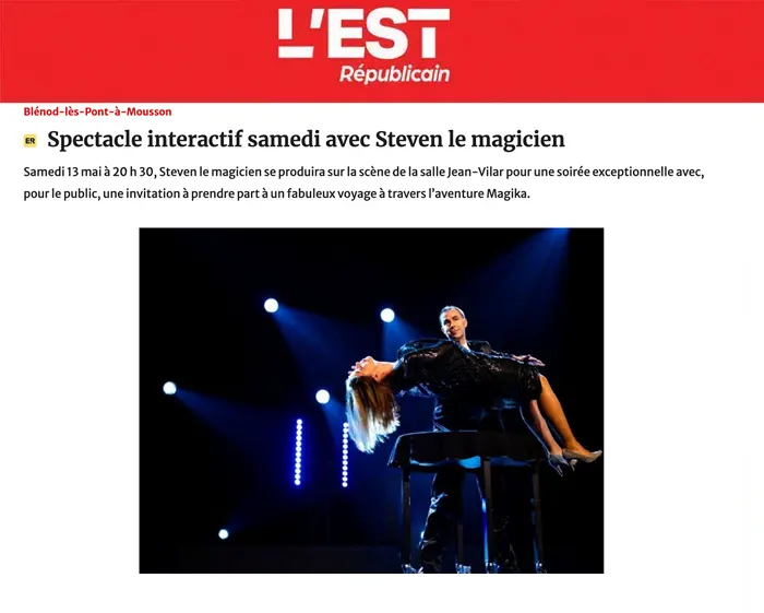 apercu article magie à Blenod avec Steven Magicien