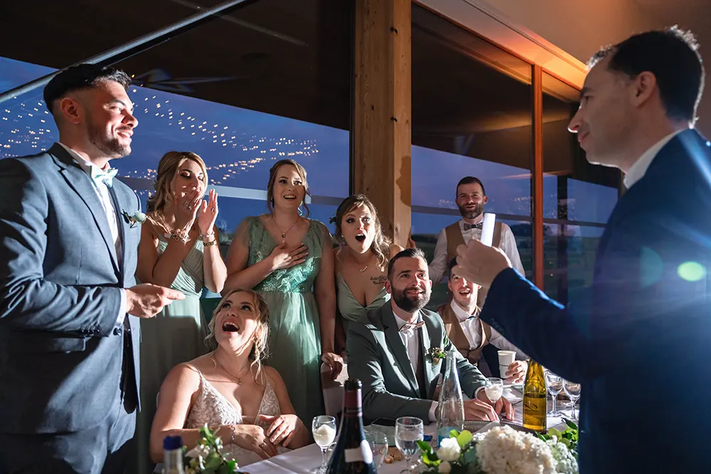 Animation de magie pendant un mariage