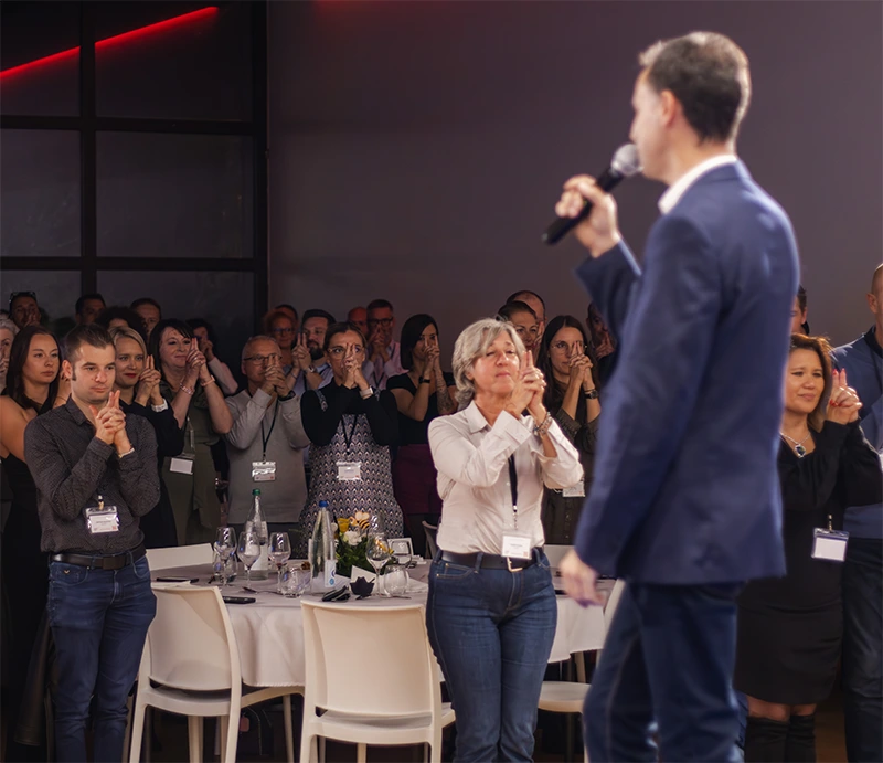 Animation HYPNOFLIX lors d’une soirée d’entreprise