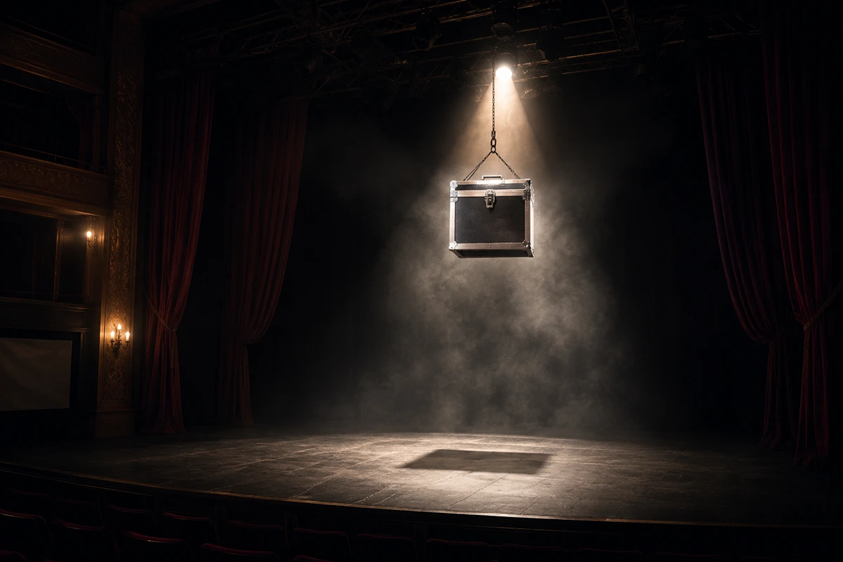Prédiction et cadenas dans le spectacle Opération Illusions