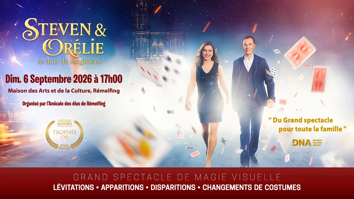 Spectacle de magie à Rémelfing 6 septembre 2026