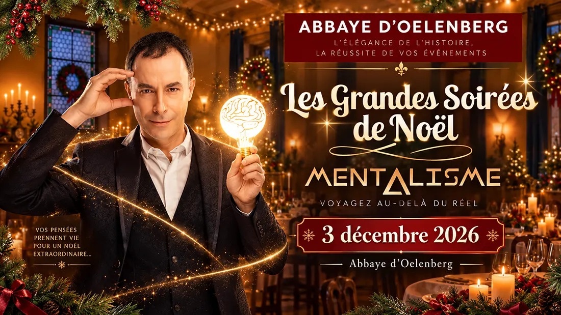 Spectacle de mentalisme et de magie à l'Abbaye d'Oelenberg le 03 décembre 2026