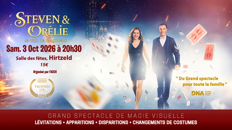 Spectacle de magie à Hirtzfelden avec Steven Magicien le 3 Octobre 2026